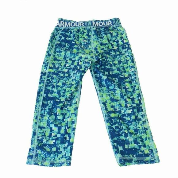 Under Armour aqua green/blue exercise pants - Picture 2 of 3